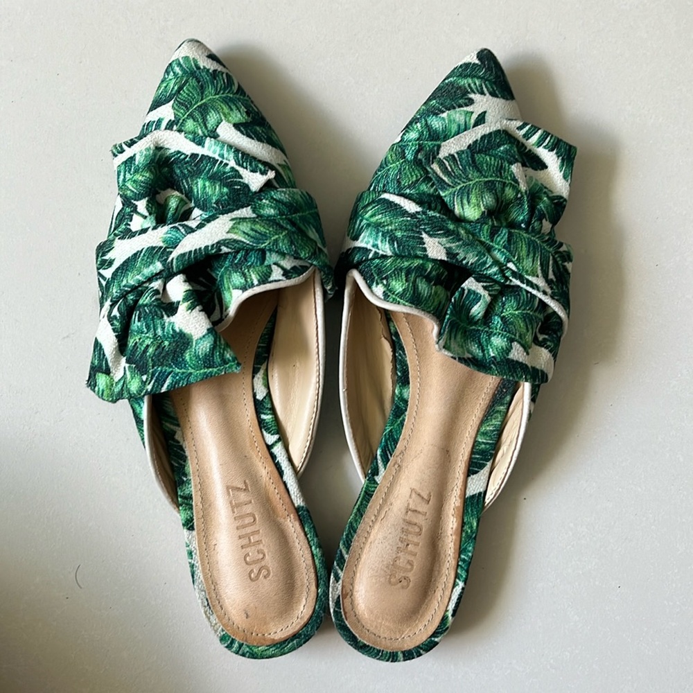Schutz D’Ana Print Twisted Mule
